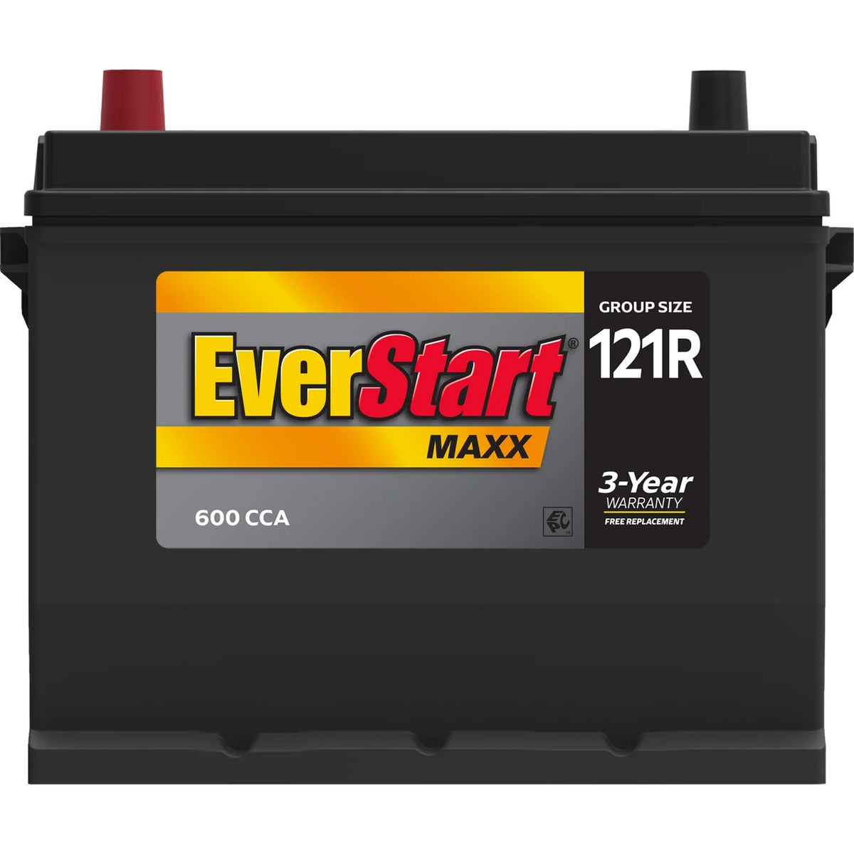Batterie automobile au plomb-acide EverStart Maxx, groupe 121R, 12 volts, 600 CCA
