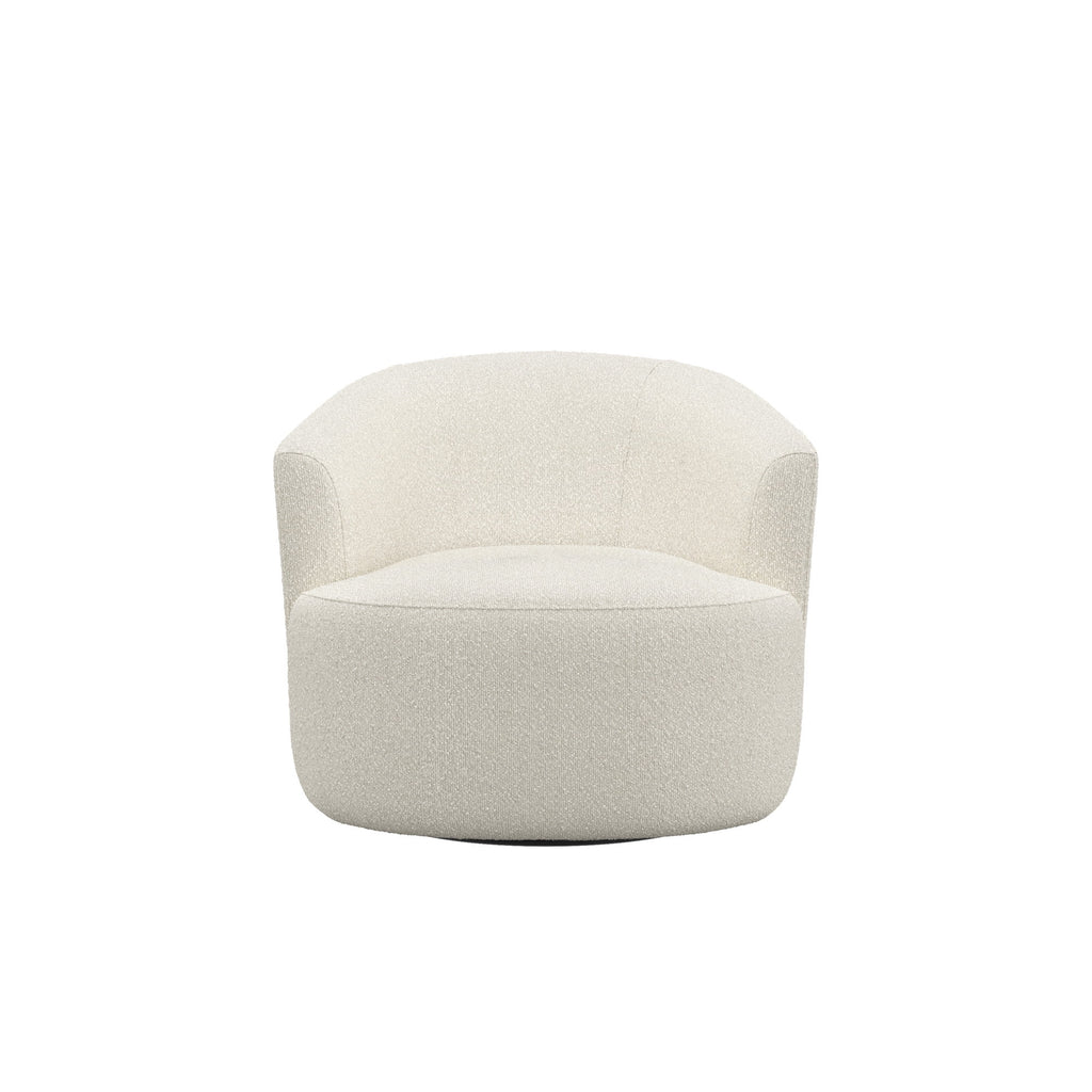 Fauteuil d'appoint pivotant en bouclé Mainstays, taupe