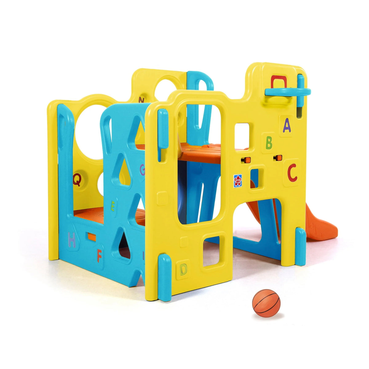 Structure de jeu d’escalade et de toboggan Grow'n up pour l’intérieur et l’extérieur, de 18 mois à 4 ans
