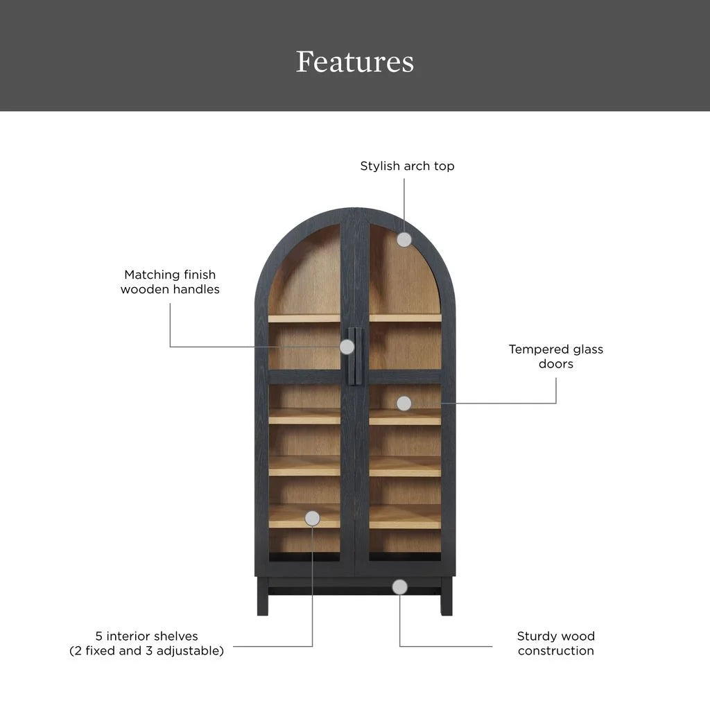 Meuble d'appoint à arche Juliet de Better Homes & Gardens, finition noire
