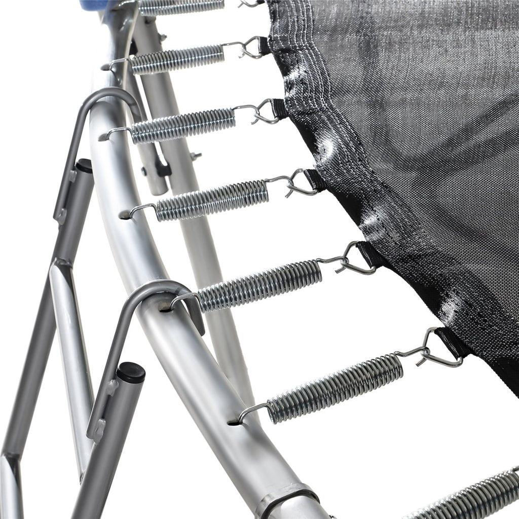 Trampoline de 12 pieds pour enfants et adultes, trampoline de loisir avec toboggan, balançoire, panier de basket et filet de protection, capacité de 600 lb pour 4 à 5 enfants