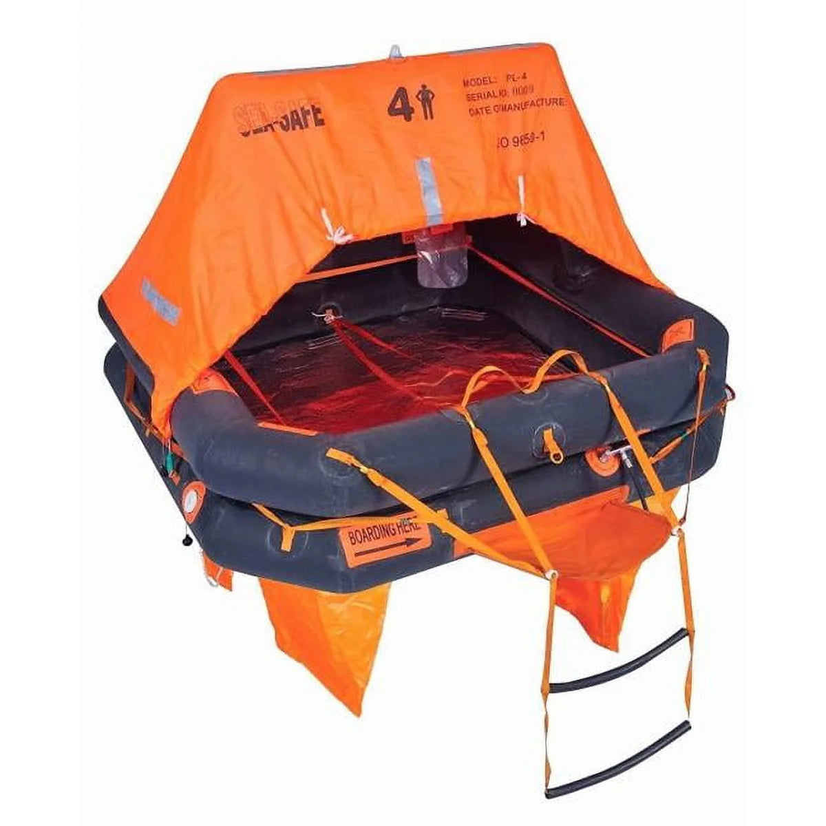 Radeau de survie de loisir offshore Datrex DUY4CCR pour 4 personnes avec radeau de survie dans un conteneur