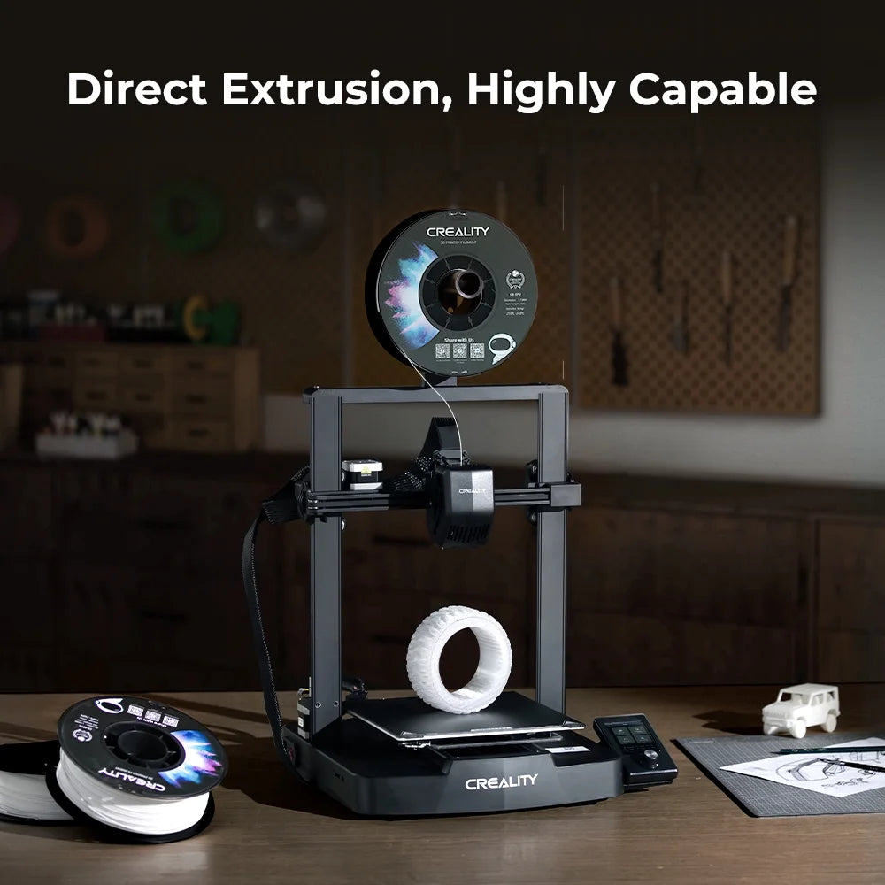 Imprimante 3D Creality Ender 3 V3 SE avec nivellement automatique CR Touch, double axe Z, chargement automatique du filament, vitesse d’impression accrue de 250 mm/s, extrudeur direct Sprite, volume d’impression de 8,66 x 8,66 x 9,84 pouces