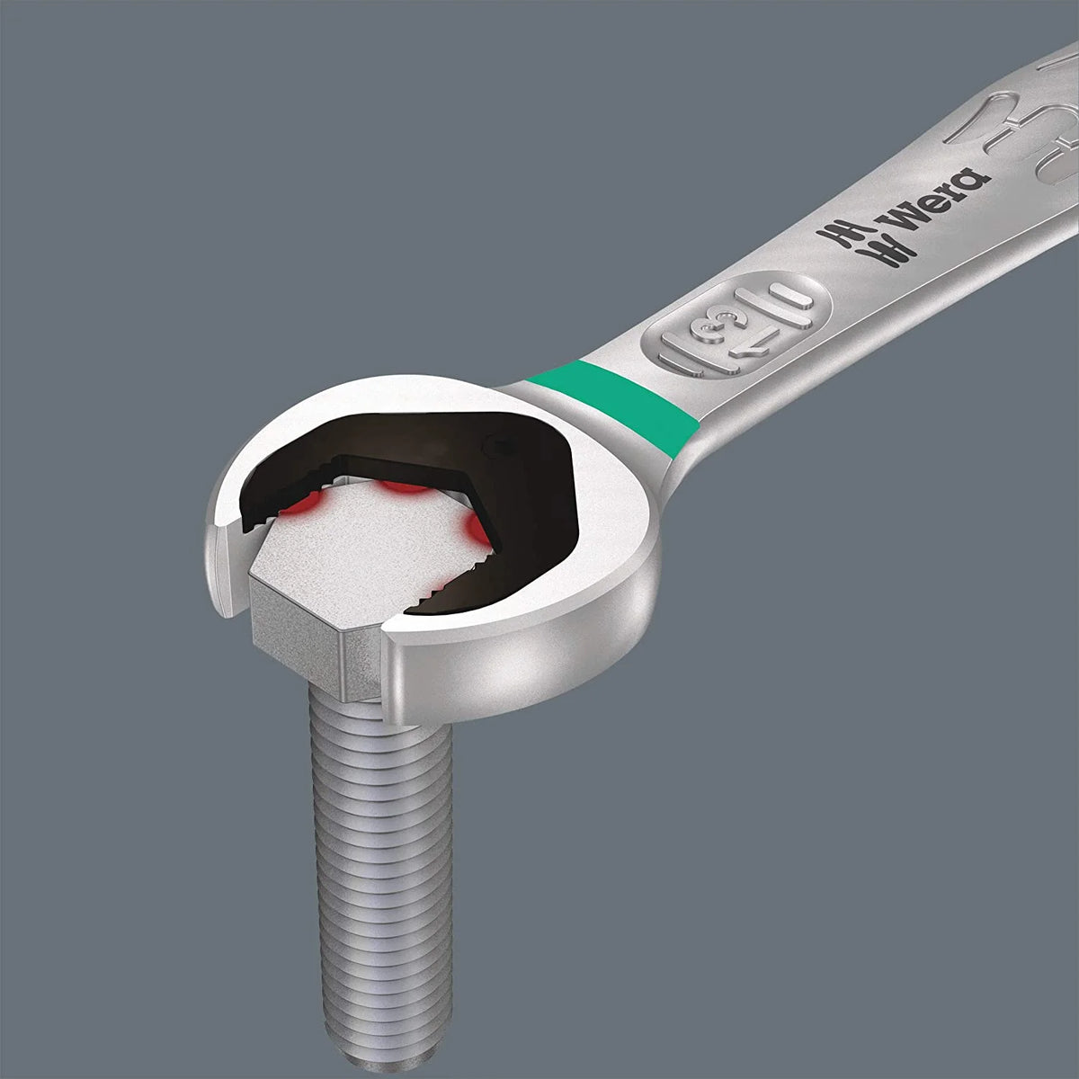 Clé combinée Wera Acier,Acier,Chrome,Standard 05020022001