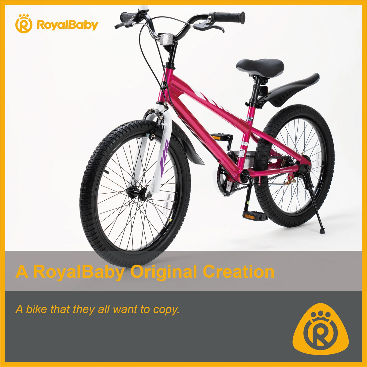 Vélo Royalbaby Freestyle 20 pour garçons et filles de 9 à 12 ans, Bleu