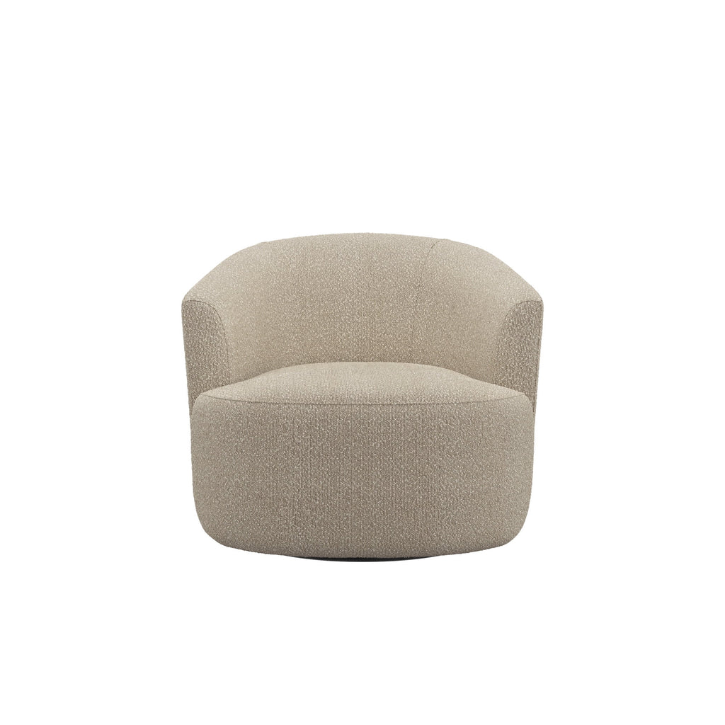 Fauteuil d'appoint pivotant en bouclé Mainstays, taupe