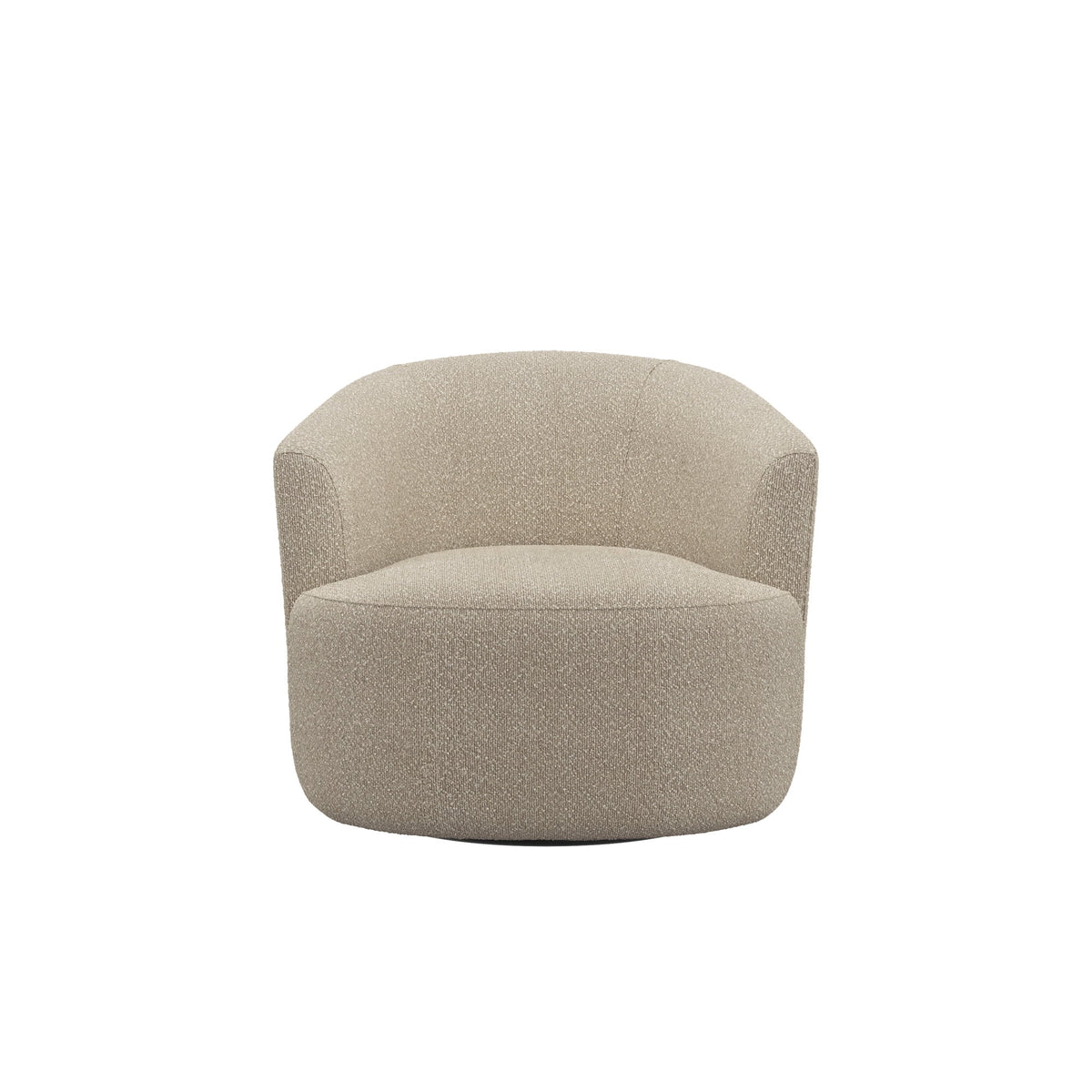 Fauteuil d'appoint pivotant en bouclé Mainstays, taupe