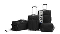 Ensemble de 4 valises souples Protege, noir