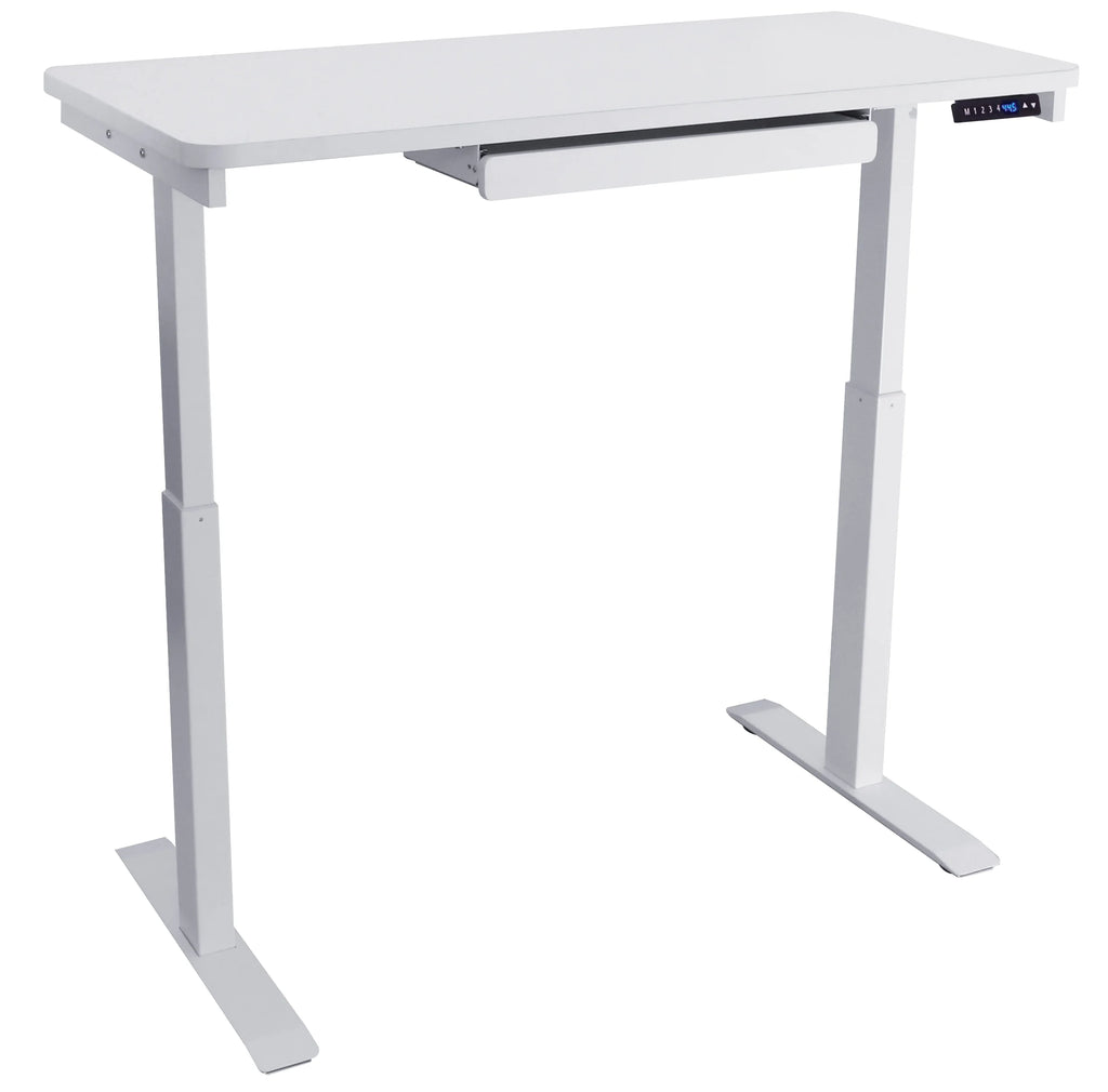 Bureau assis-debout électrique noir Motionwise, 24?x48, réglable en hauteur de 28 à 48 avec 4 hauteurs préréglées et port de charge USB, plusieurs couleurs
