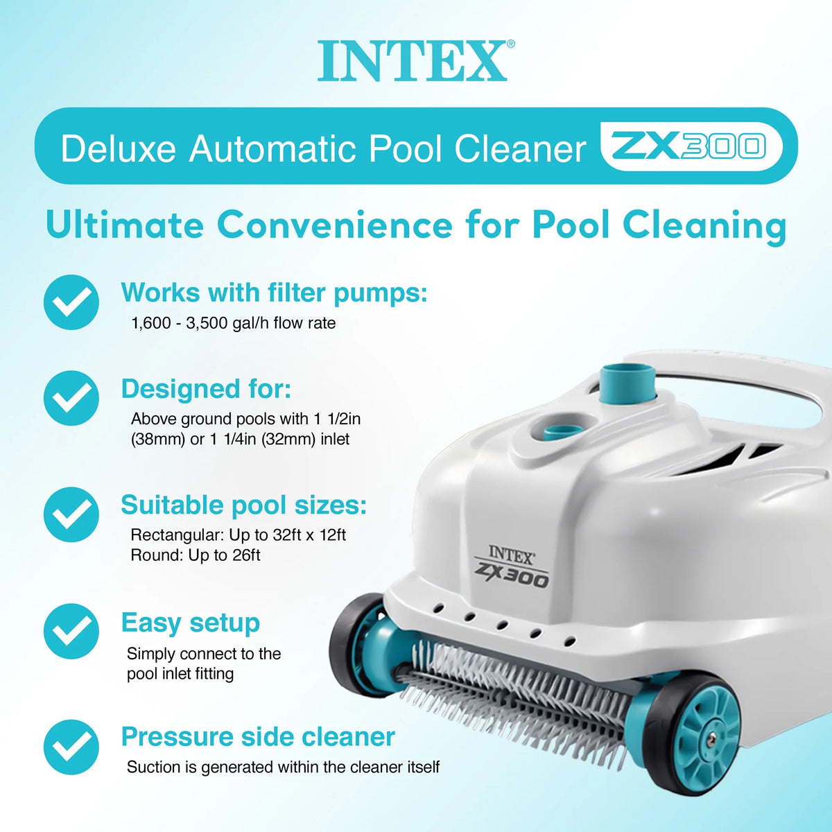 Piscine hors-sol INTEX Ultra XTR 7,32 m x 3,66 m x 1,32 m, bouées (lot de 2) et glacière gonflable