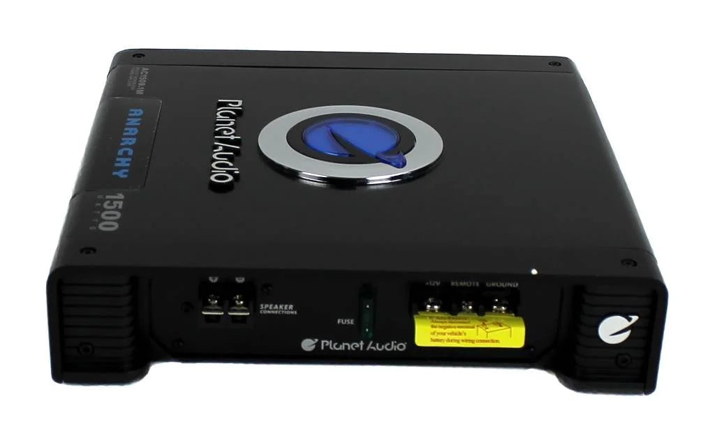 2) Caissons de basses Planet Audio 12 1800 W + enceinte ouverte doublée + amplificateur + câble