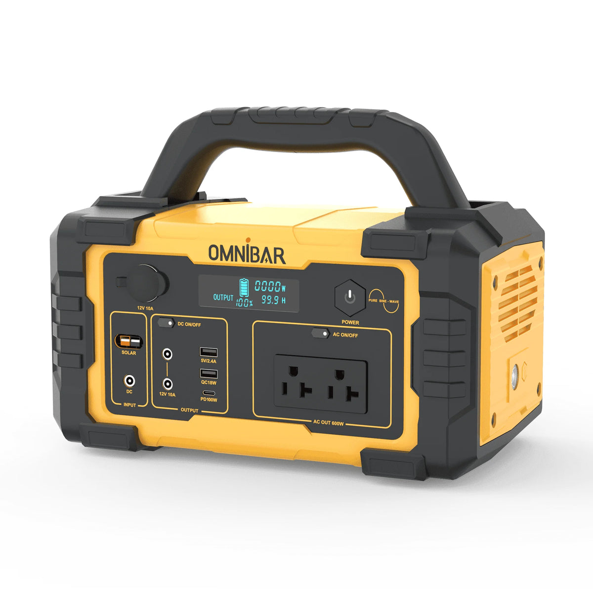 Station d’énergie portable Mondawe 1 000 W, générateur solaire 1 024 Wh avec prise CA pour la maison, le camping et les urgences