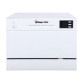 Lave-vaisselle de comptoir Magic Chef Energy Star pour 6 couverts (modèle MCSCD6W5)  S’installe sous les armoires grâce à sa hauteur de 17,2 po