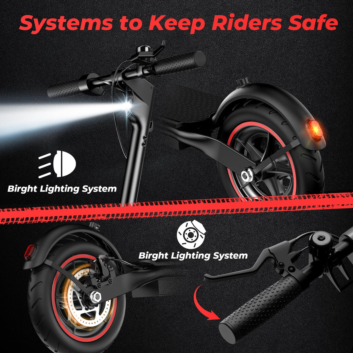iScooter Electric Scooter Adult, 350W Motor, 21 Miles Long Range, 19 mph & 8.5 Pneumatic tire Folding Commuter Electric Scooter for Adults & Teens, Superior Performance Smart App & Dual Braking