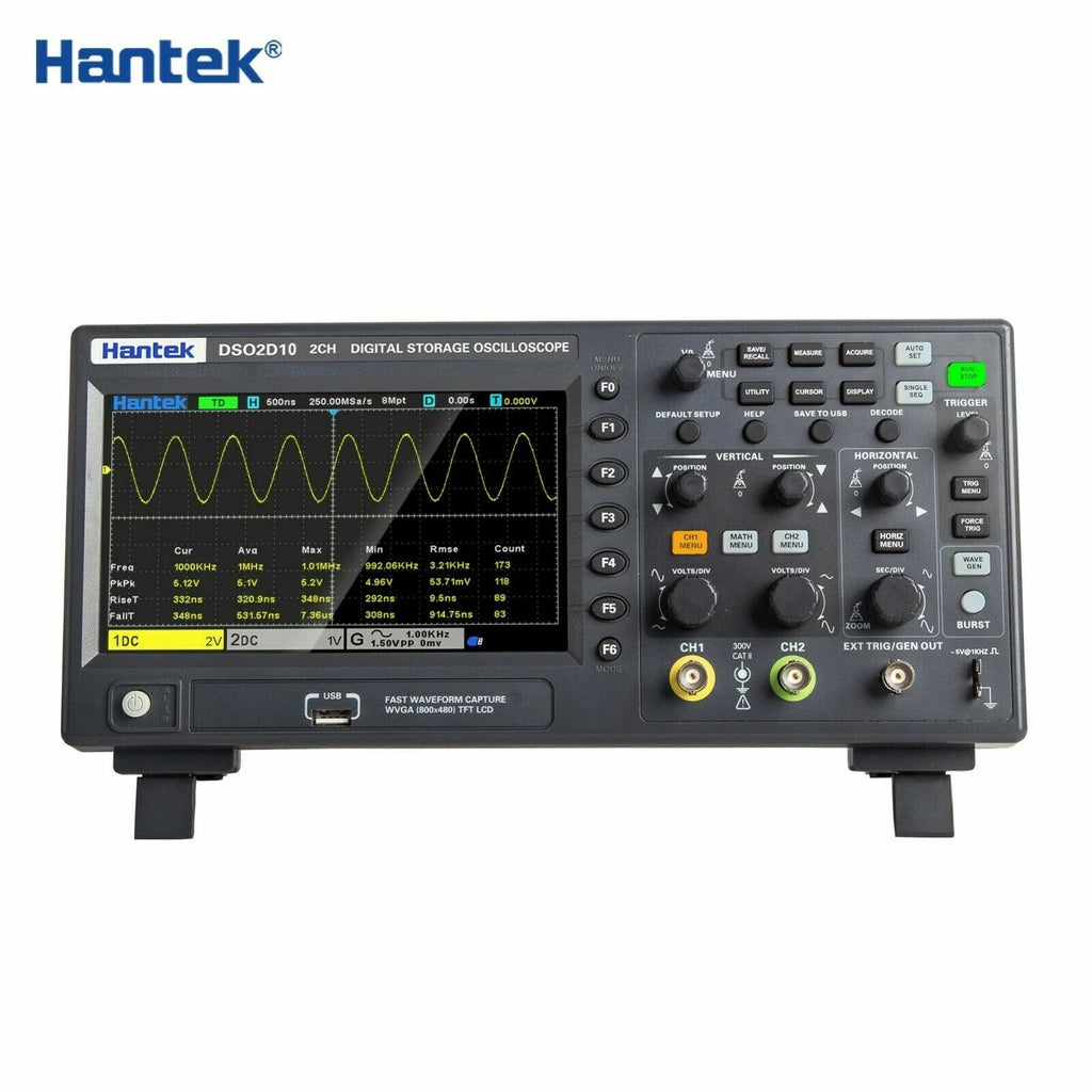 Oscilloscope numérique de stockage Hantek 1 GSa/s 8 M DSO2C10 DSO2C15 DSO2D10 DSO2D15
