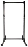 BalanceFrom Support de musculation réglable multifonction pour squats avec crochets en J et autres accessoires, capacité de 500 livres