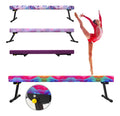 Poutre de gymnastique réglable et pliable de 8 pieds, équipement de musculation à domicile, montage et rangement faciles, aucun outil requis, pour l’entraînement des enfants et des filles