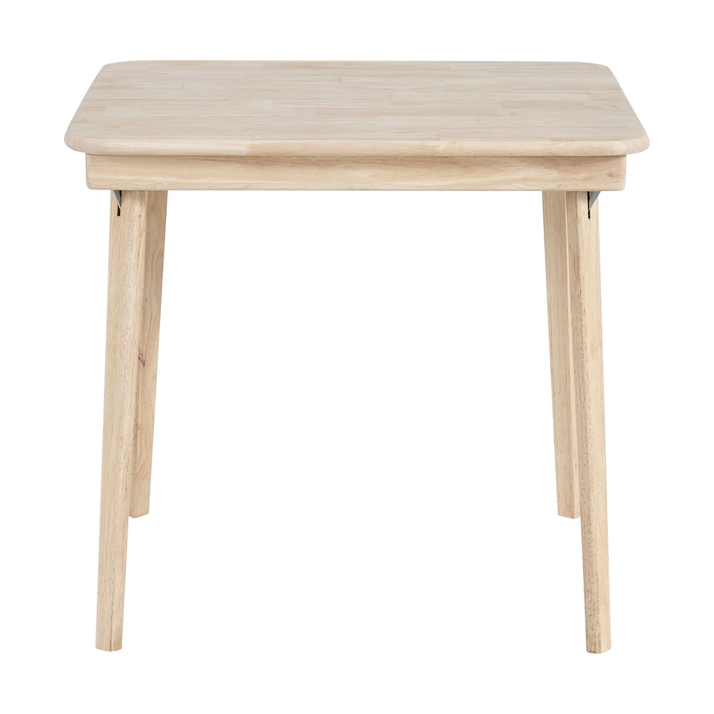 Table à cartes pliante classique à plateau droit en bois massif, non finie, Stakmore
