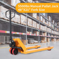 Chariot élévateur à palettes manuel d’entrepôt APOLLOLIFT 5 500 lb, 48 x 21 po, léger