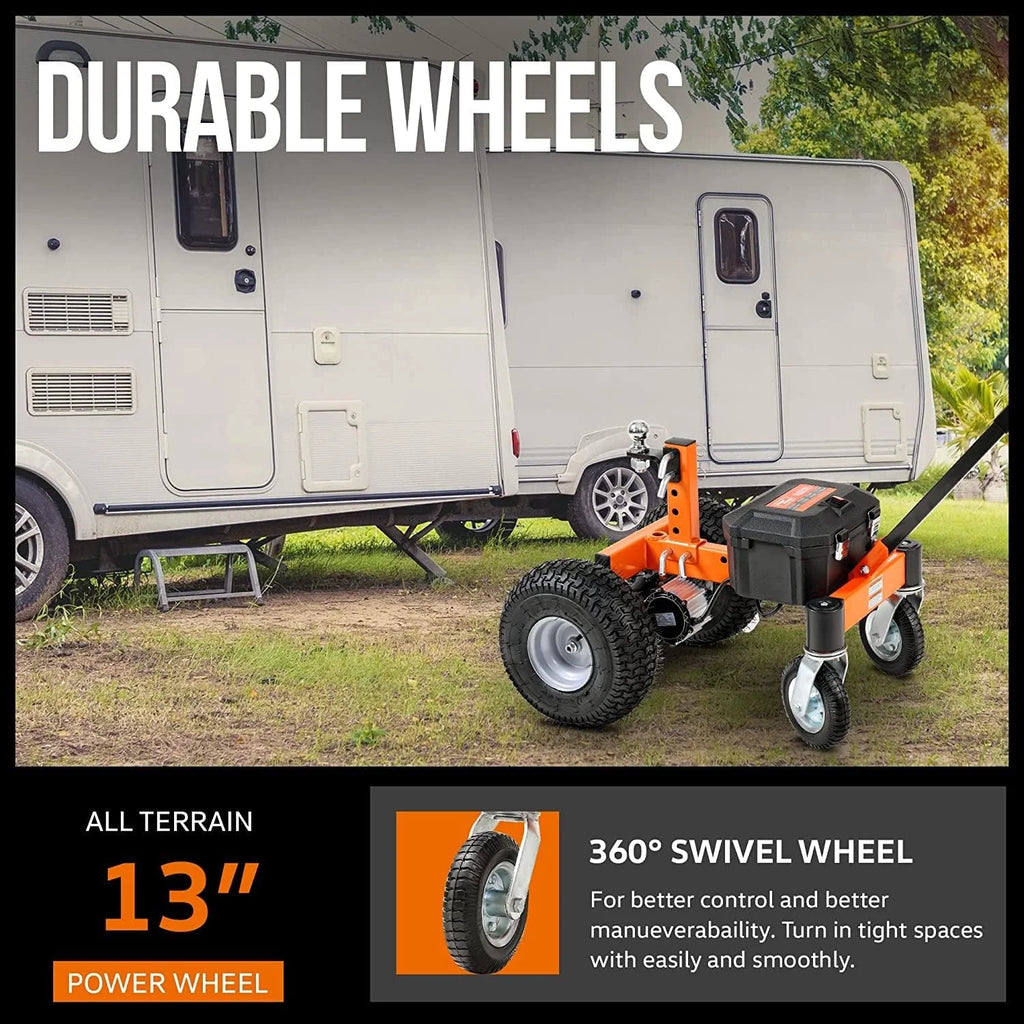 Chariot porte-remorque motorisé SuperHandy avec pneus de remorquage - 24 V, capacité de remorquage de 3 600 lb, poids sur la traverse de 600 lb