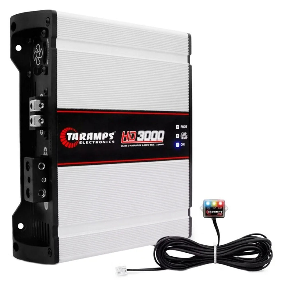 Taramps Classe D HD 3000 Watts RMS 1 Ohm Amplificateur Mono pour Système Audio Automobile