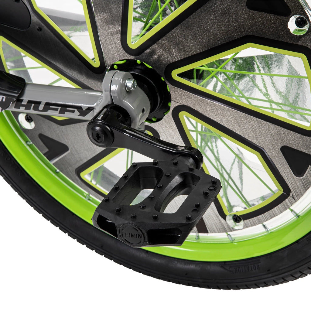 Tricycle Huffy Green Machine à 3 roues de 20 pouces, vert et gris