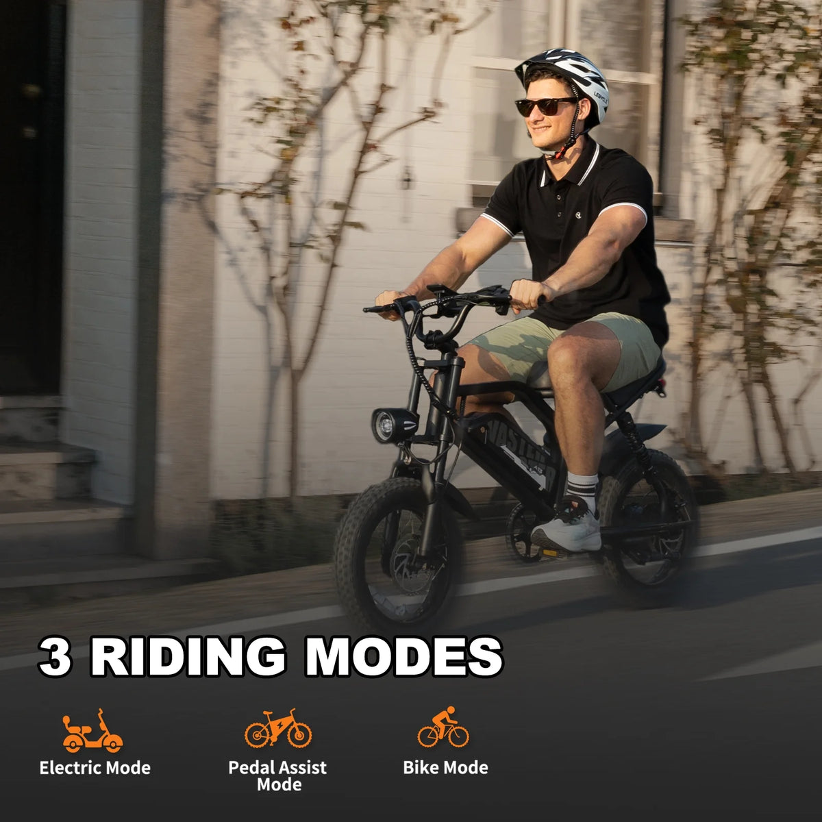 Vélo électrique AVDL, vélo à pneus larges de 16 pouces, moteur de 500 W, batterie amovible 48 V 12 Ah, suspension intégrale, 38 miles en mode électrique pur, 55 miles avec pédalage