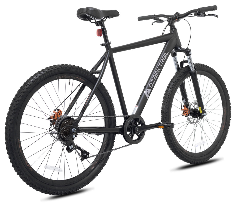 Vélo tout-terrain Ozark Trail 27.5 Vibe, Cadre petit, Convient aux cyclistes de 1,52 m à 1,68 m, Noir, Adulte, Unisexe