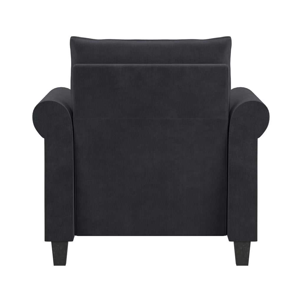 Fauteuil Fallon Lifestyle Solutions avec finition cloutée, tissu gris