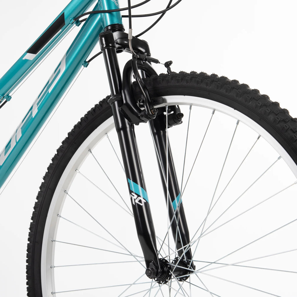 Vélo tout-terrain Huffy 29 Rock Creek, pour cyclistes de 1,52 m et plus, Bleu, Adulte, Femme