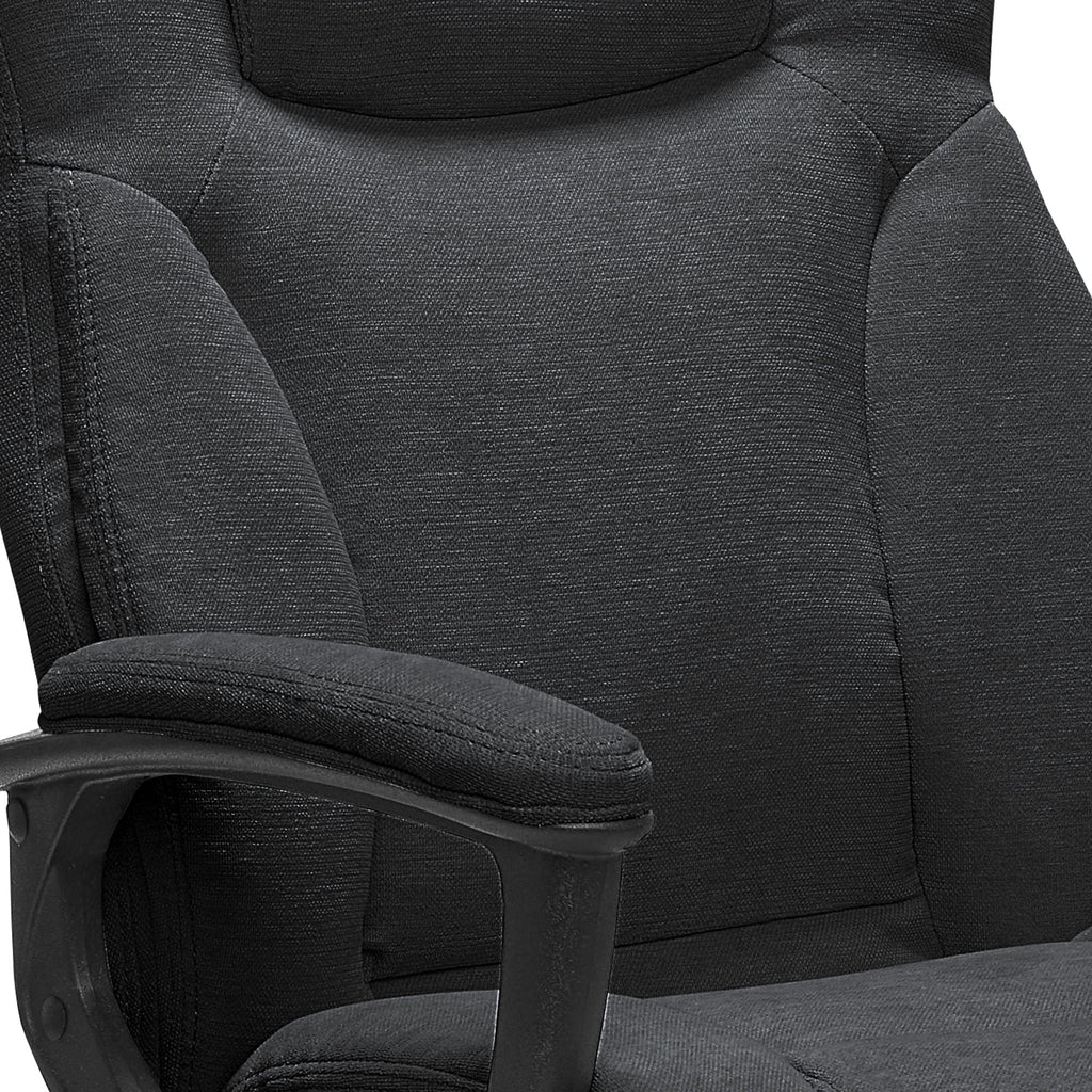 Chaise de bureau Serta Connor en microfibre gris clair