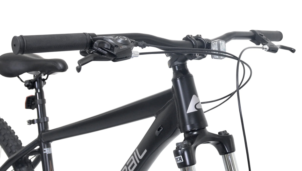 Vélo tout-terrain Ozark Trail 27.5 Vibe, Cadre petit, Convient aux cyclistes de 1,52 m à 1,68 m, Noir, Adulte, Unisexe