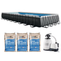 Piscine hors sol Intex Ultra XTR 32' x 16' x 52 et sable filtrant OptiFlow Premium