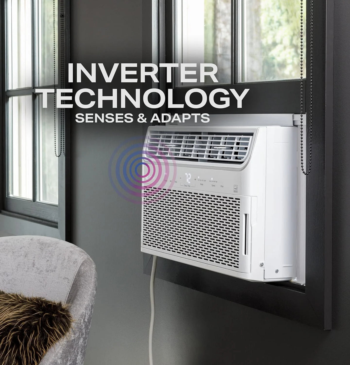 Climatiseur intelligent GE 12 000 BTU 110 V à installer dans une fenêtre avec Wi-Fi