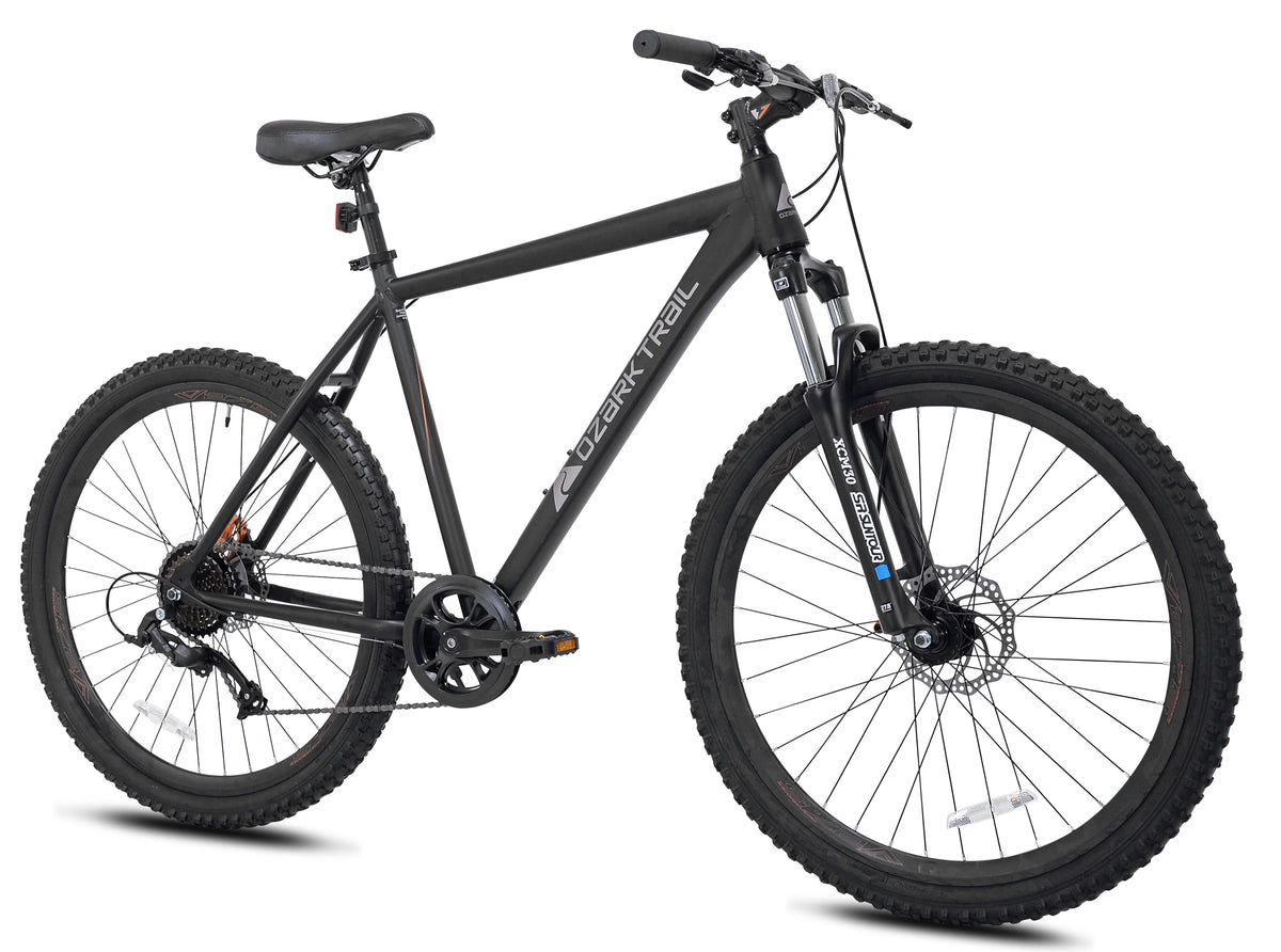 Vélo tout-terrain Ozark Trail 27.5 Vibe, Cadre petit, Convient aux cyclistes de 1,52 m à 1,68 m, Noir, Adulte, Unisexe