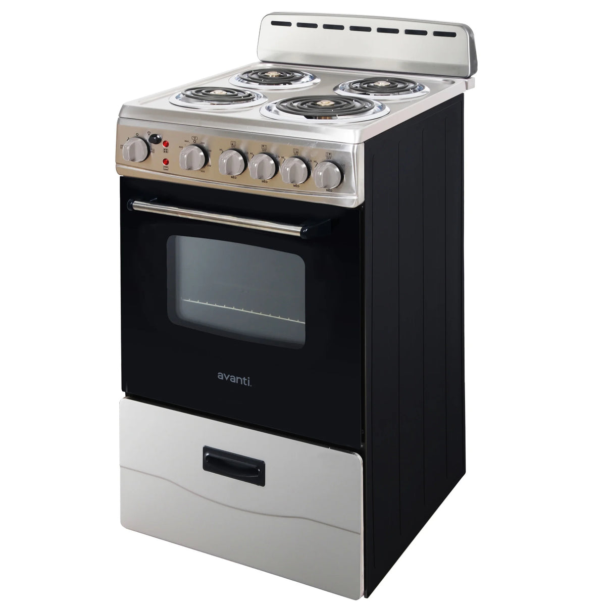 Cuisinière électrique Avanti 20 avec porte vitrée à cadre, en acier inoxydable (ERU200P3S)