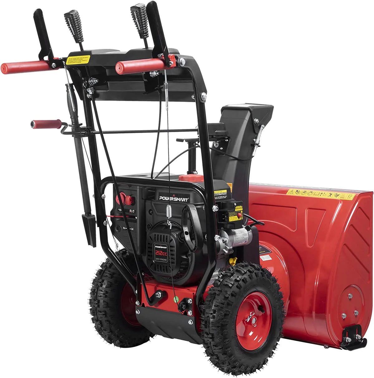 Souffleuse à neige à essence PowerSmart 26 de 252 cm³, autotractée, 120 V, démarrage électrique, vitesse réglable