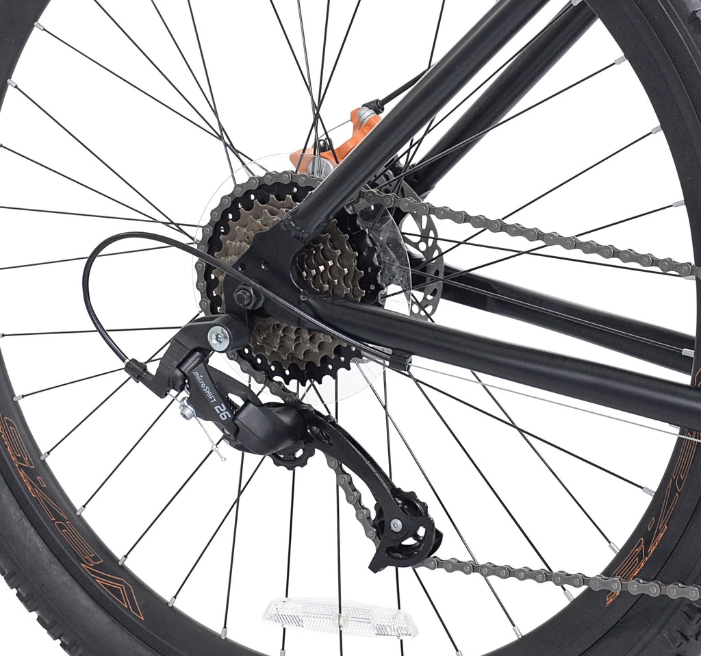 Vélo tout-terrain Ozark Trail 27.5 Vibe, Cadre petit, Convient aux cyclistes de 1,52 m à 1,68 m, Noir, Adulte, Unisexe