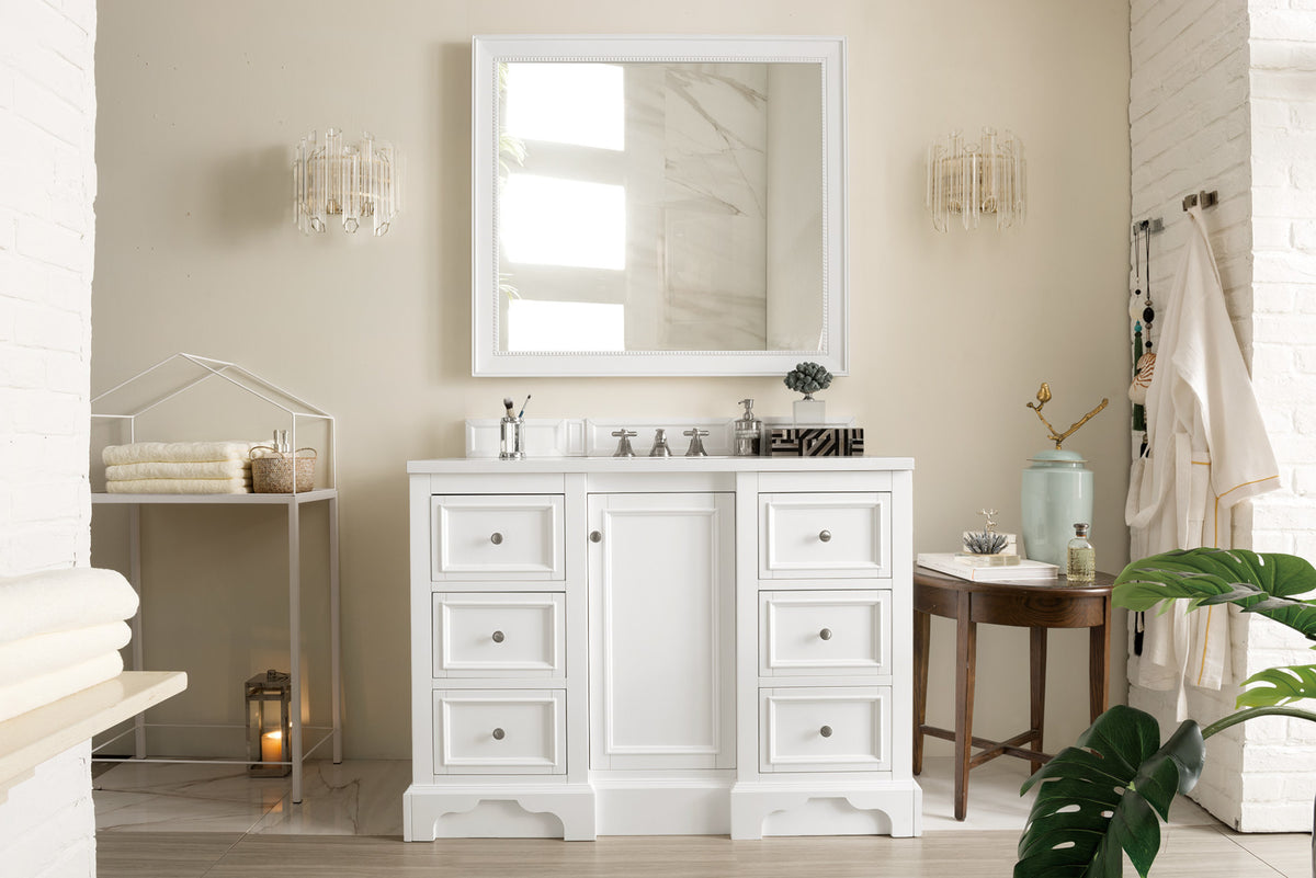 James Martin Vanities 825-V48 De Soto 50 Meuble-lavabo en bois sur pied simple uniquement -