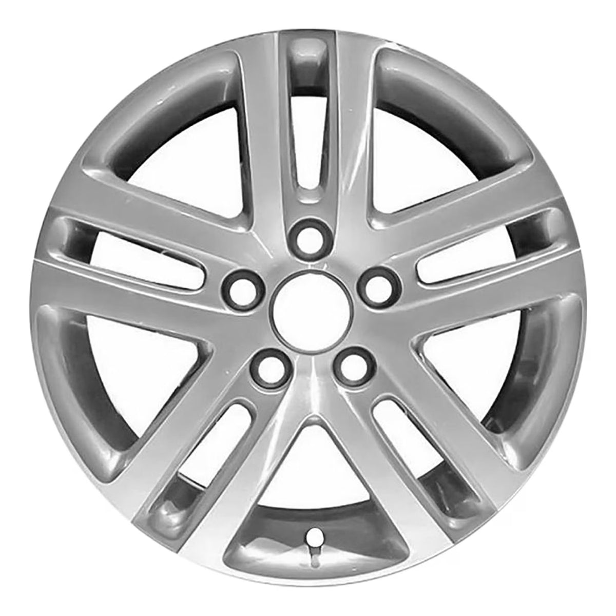 Jante d’origine d’occasion en aluminium argenté, usinée et peinte, 16 x 6,5, 1KO601025D8Z8, compatible avec les Volkswagen Jetta 2005-2018 (Bon état)