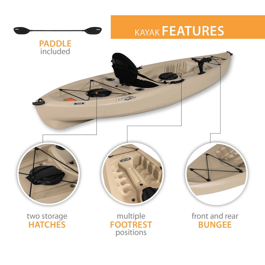 Kayak de pêche Lifetime Tamarack Angler 10 pi, Volcano Fusion (91340)
