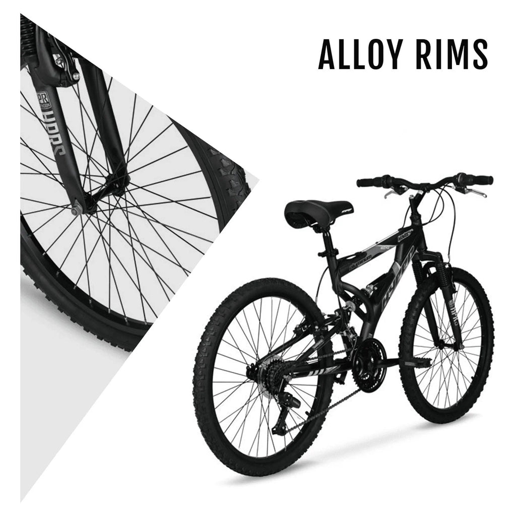 Vélo tout-terrain Hyper 24 Havoc pour garçon, noir