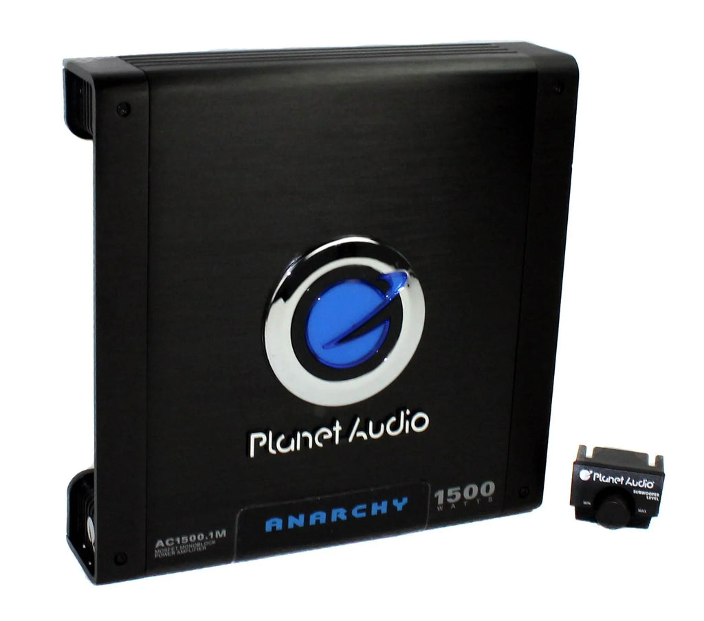 2) Caissons de basses Planet Audio 12 1800 W + enceinte ouverte doublée + amplificateur + câble
