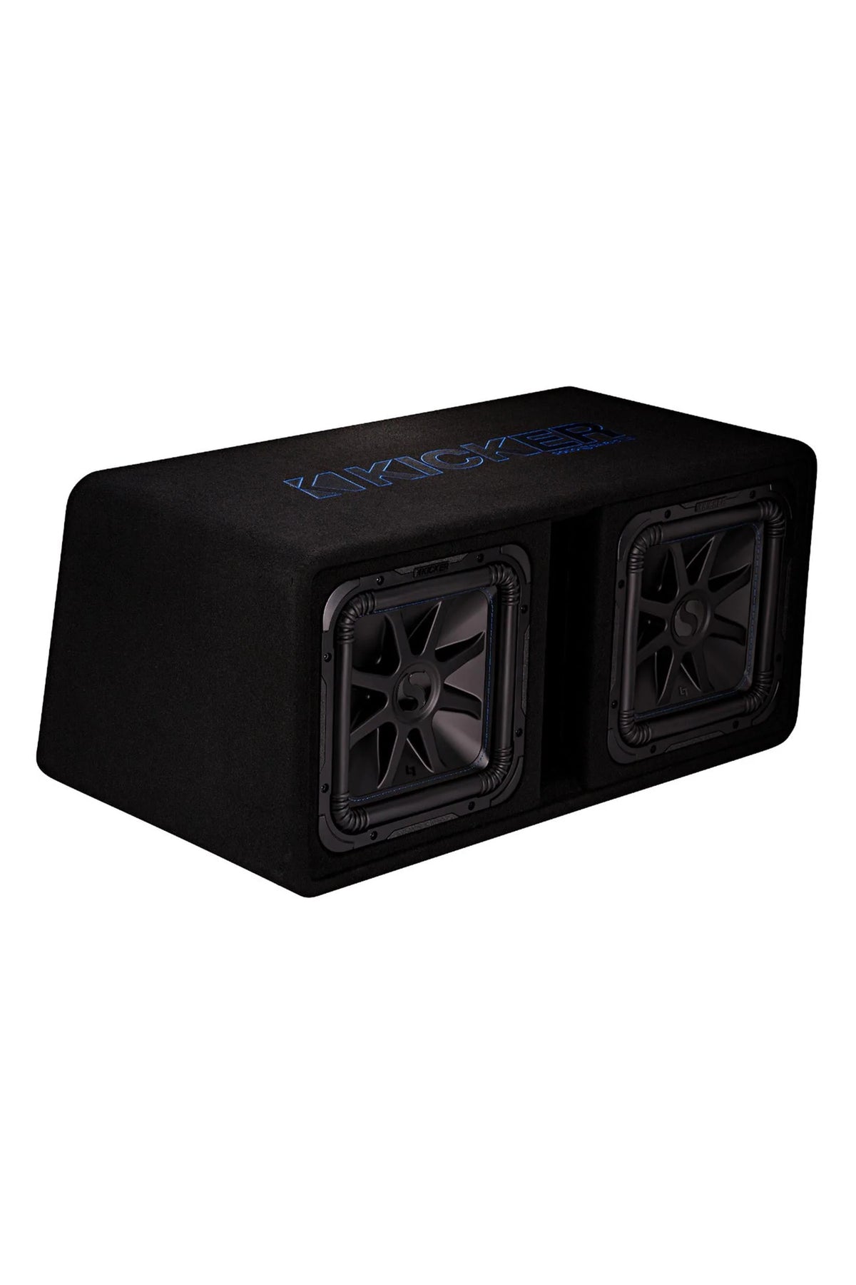 Enceinte de caisson de basses ventilée Kicker 44DL7S122 avec deux haut-parleurs L7S de 12 pouces, réglée sur 2 ohms