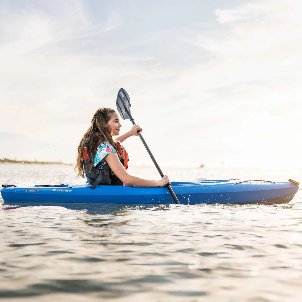 Kayak à pédales Lifetime Pacer de 8 pi, à cockpit ouvert, vert (91032)