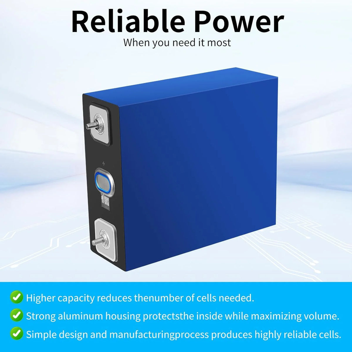 Lot de 4 batteries LiFePO4 de qualité A, 280 Ah, 3,2 V, rechargeables, à décharge profonde, avec écrous et barres omnibus, 8 000 à 10 000 cycles de vie, batteries de remplacement pour systèmes solaires, voitures et camping-cars
