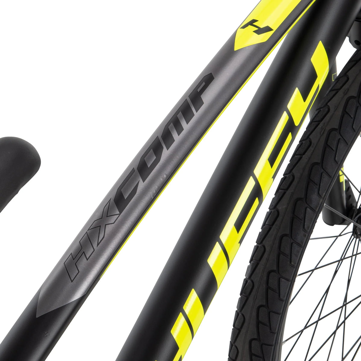 Vélo BMX HX Cruiser 24 pouces pour garçons, noir/jaune