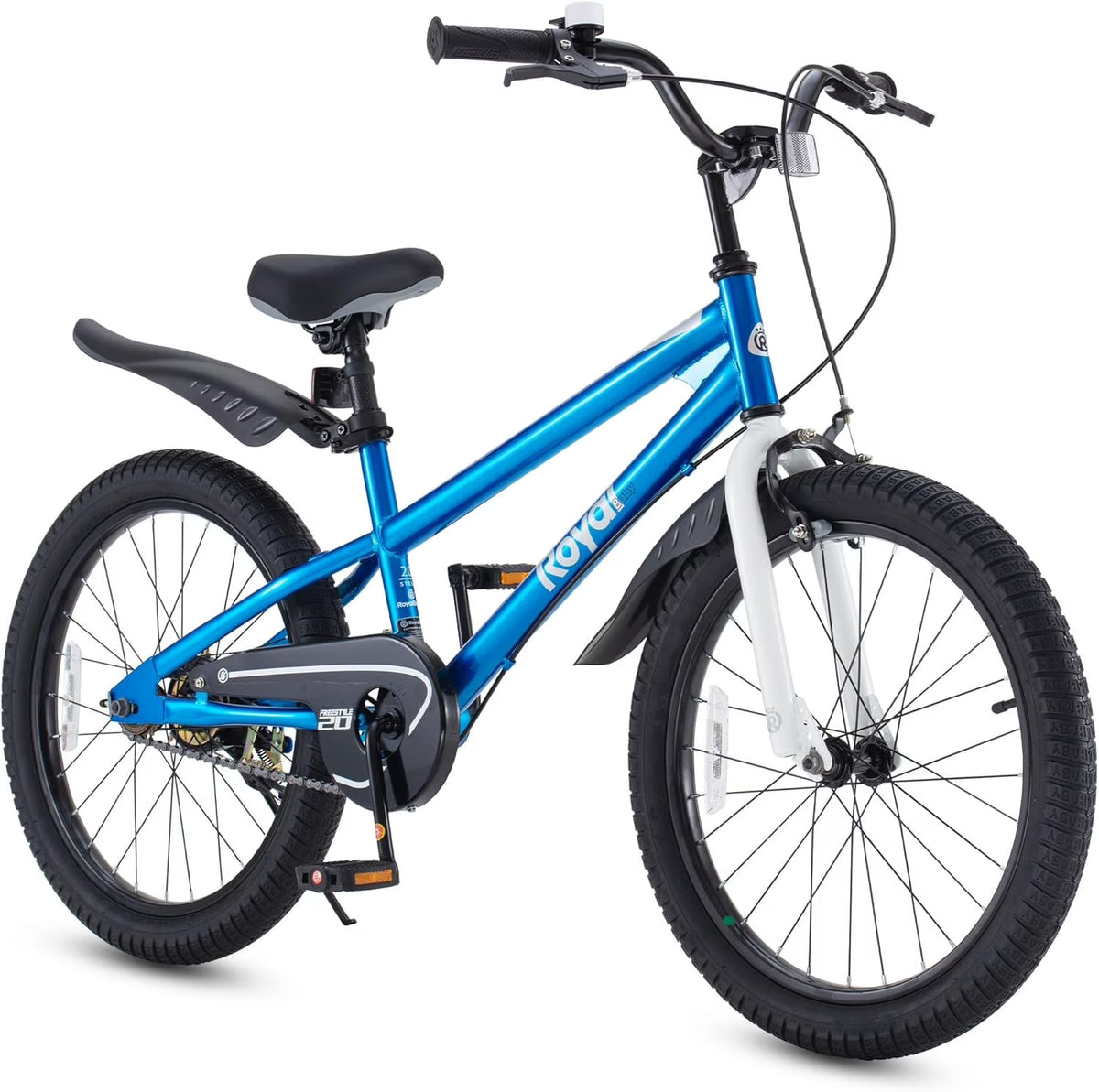 Vélo Royalbaby Freestyle 20 pour garçons et filles de 9 à 12 ans, Bleu