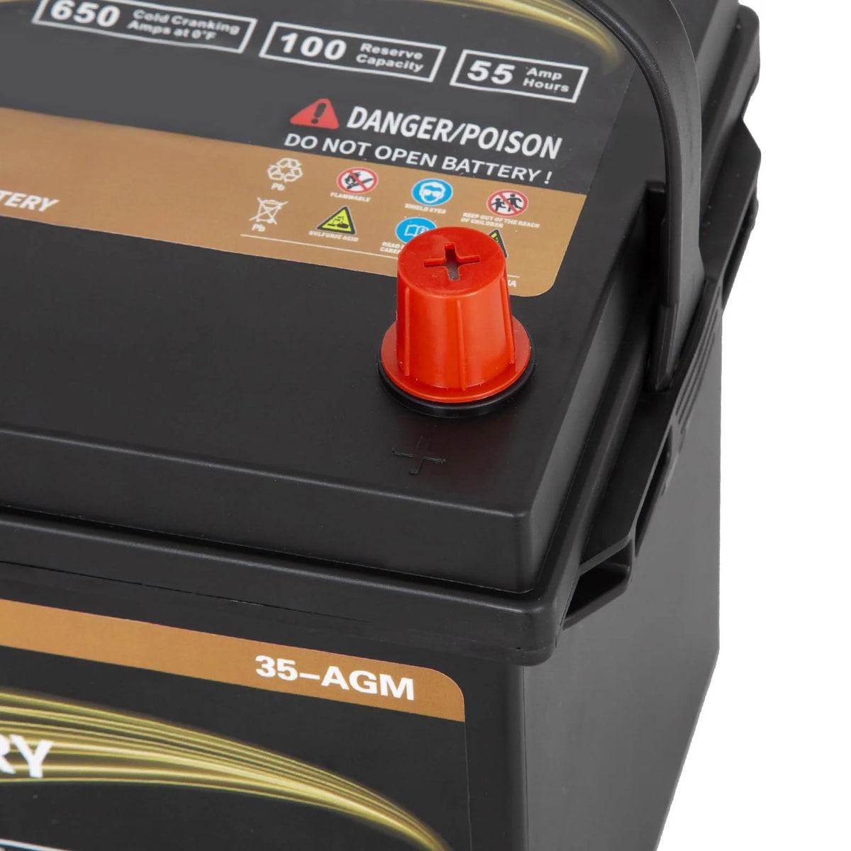 Batterie AGM Autocessking Platinum, batteries rechargeables automobiles groupe 47 pour voiture, 12V H5 680CCA 60Ah 100RC