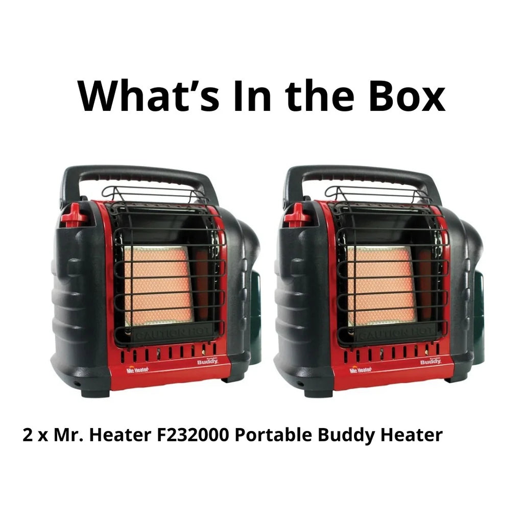 Lot de 2 chauffages portables Buddy Mr. Heater F232000